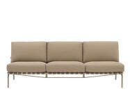 Settle Sofa 3-Seater without armrest, Ribbed Weave 5/taupe