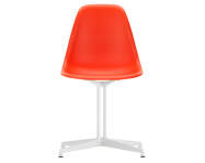 Eames Plastic Side Chair DSL, poppy red / white