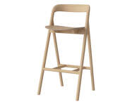 Fenri Bar Chair 75 cm, white pigmented oiled oak
