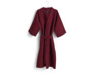 Waffle Bathrobe, burgundy