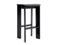 Chisel 30 Bar Stool H75, black lacquered oak