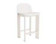 Chisel 35 Bar Stool H65, cream white lacquered beech