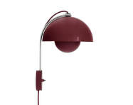 Flowerpot VP8 Wall Lamp, dark plum