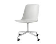 Rely Side Chair HW21, polished aluminium / oyster