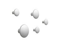 The Dots Metal Hook, Set of 5, aluminium