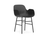 Form Armchair Steel, black