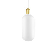 Amp Lamp Large, white/brass