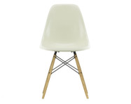 Eames Fiberglass Side Chair DSW, parchment/ash