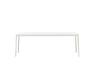 Plate Table 90x200, white MDF/white base