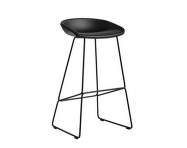 AAS 39 Bar Stool High Black Steel, Sierra leather SI1001