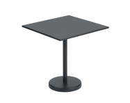 Linear Steel Café Table 70x70, black