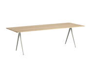 Pyramid Table 02 250x85 Beige Steel, lacquered oak