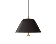 Levitate Pendant 28, black / brass