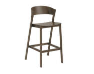 Cover Bar Stool, stained dark brown