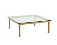 Kofi Coffee Table 100x100, oak/clear