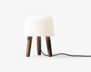 Milk Table Lamp, smoked ash