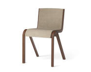 Ready Dining Chair Front Upholstered, red stained oak/Bouclé 02