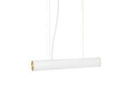 Vuelta Pendant 60, white/brass