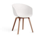 AAC 22 Chair Walnut Veneer, white