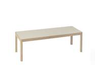 Workshop Coffee Table 120x43, warm grey linoleum / oak