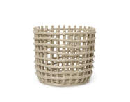 Ceramic Basket Large, cashmere
