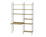 String Workspace B Shelving Set, oak/black