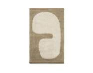 Lay Washable Mat, dark taupe / off-white