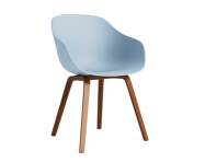 AAC 222 Chair Walnut Veneer, slate blue