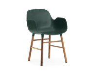 Form Armchair Walnut, green