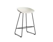 AAS 38 Bar Stool Low Black Steel, melange cream