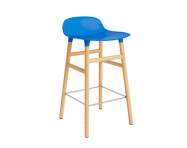 Form Bar Chair 65 cm Oak, bright blue