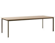 Drip HW117 Dining Table, bronzed/lacquered oak