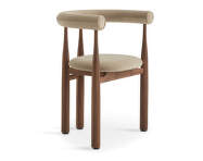 Bukowski Chair Fully Upholstered, walnut/Megan 026