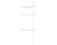 Rombe IF5 Add-on Bay Desk, alabaster/lacquered oak
