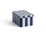 Tin Container Small, dark blue and lavender