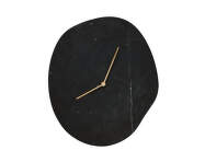 Melt Wall Clock, black marble