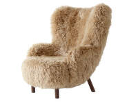 Petra VB3 Lounge Chair, walnut/sheepskin Honey