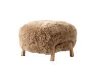Wulff ATD3 Pouf, oak/sheepskin Honey