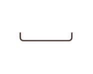 String Closet Rod 53, dark brown