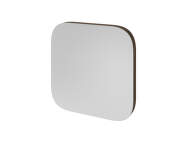 Vala Mirror Square 50x50 cm, dark lacquered oak