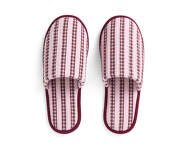 Waffle Slippers, stripe cool pink