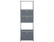 USM Haller Shelving Unit M52, mid-grey