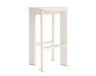 Chisel 30 Bar Stool H75, cream white lacquered beech