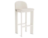 Chisel 35 Bar Stool H75, cream white lacquered beech / Mode 11