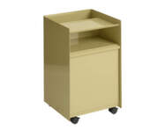 Folded Trolley Low Drawer, dark beige green
