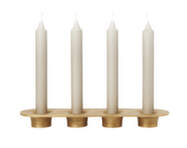 Soothe 4 Candle Holder, brass