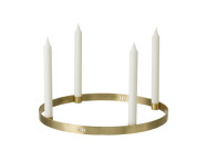 Candle Holder Circle Large, brass