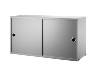 String Cabinet With Sliding Doors 78 x 30, grey