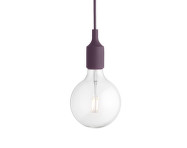 E27 Pendant Lamp, burgundy