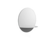 Horizon Mirror Round, grey